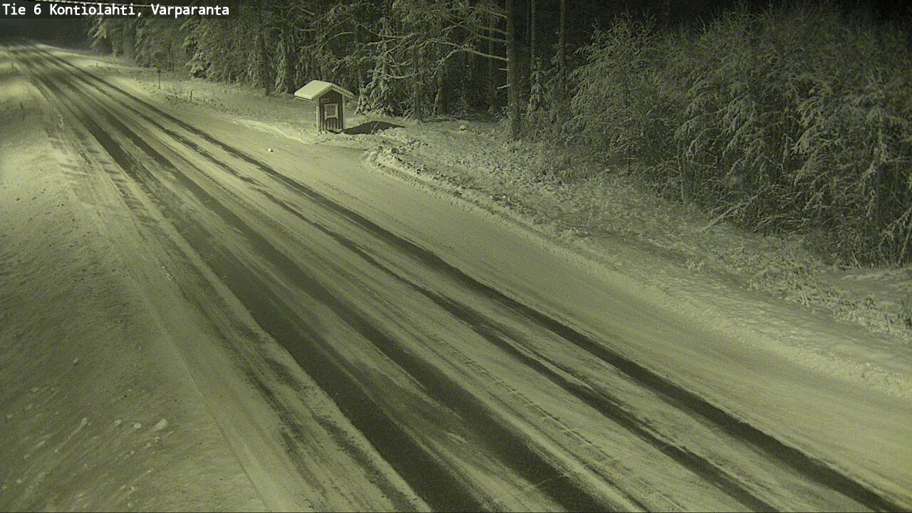Weather Camera Image Väg 6 Kontiolax, Varparanta, Kontiolahti, Pohjois-Karjala