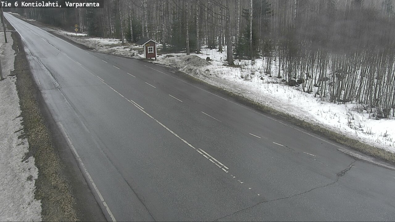 Weather Camera Image Road 6 Kontiolahti, Varparanta, Kontiolahti, Pohjois-Karjala