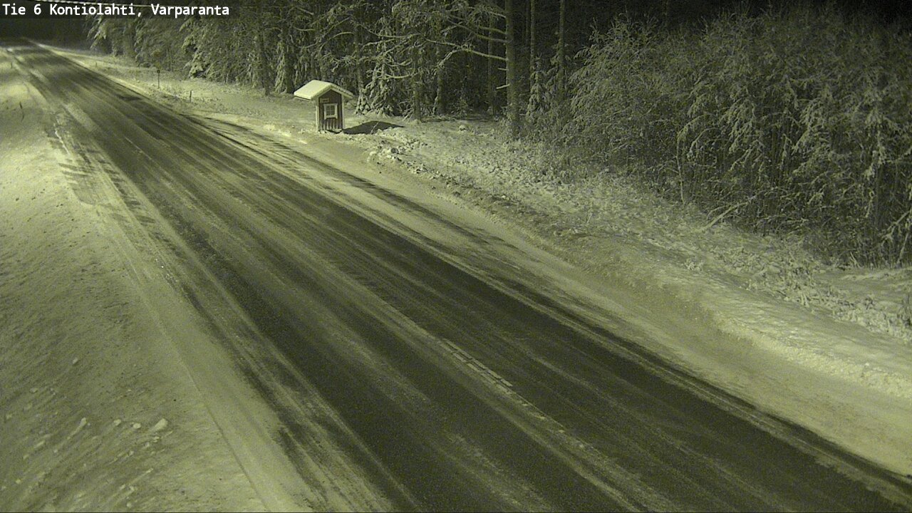 Weather Camera Image Väg 6 Kontiolax, Varparanta, Kontiolahti, Pohjois-Karjala