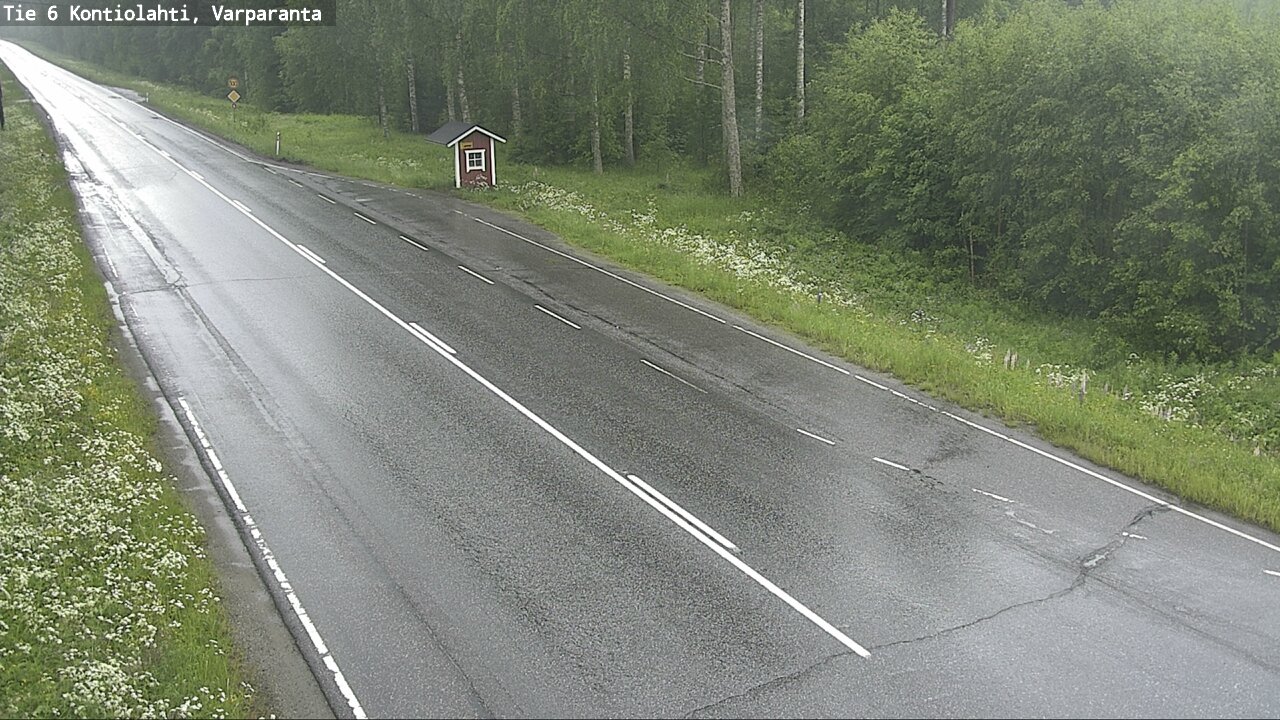 Weather Camera Image Väg 6 Kontiolax, Varparanta, Kontiolahti, Pohjois-Karjala