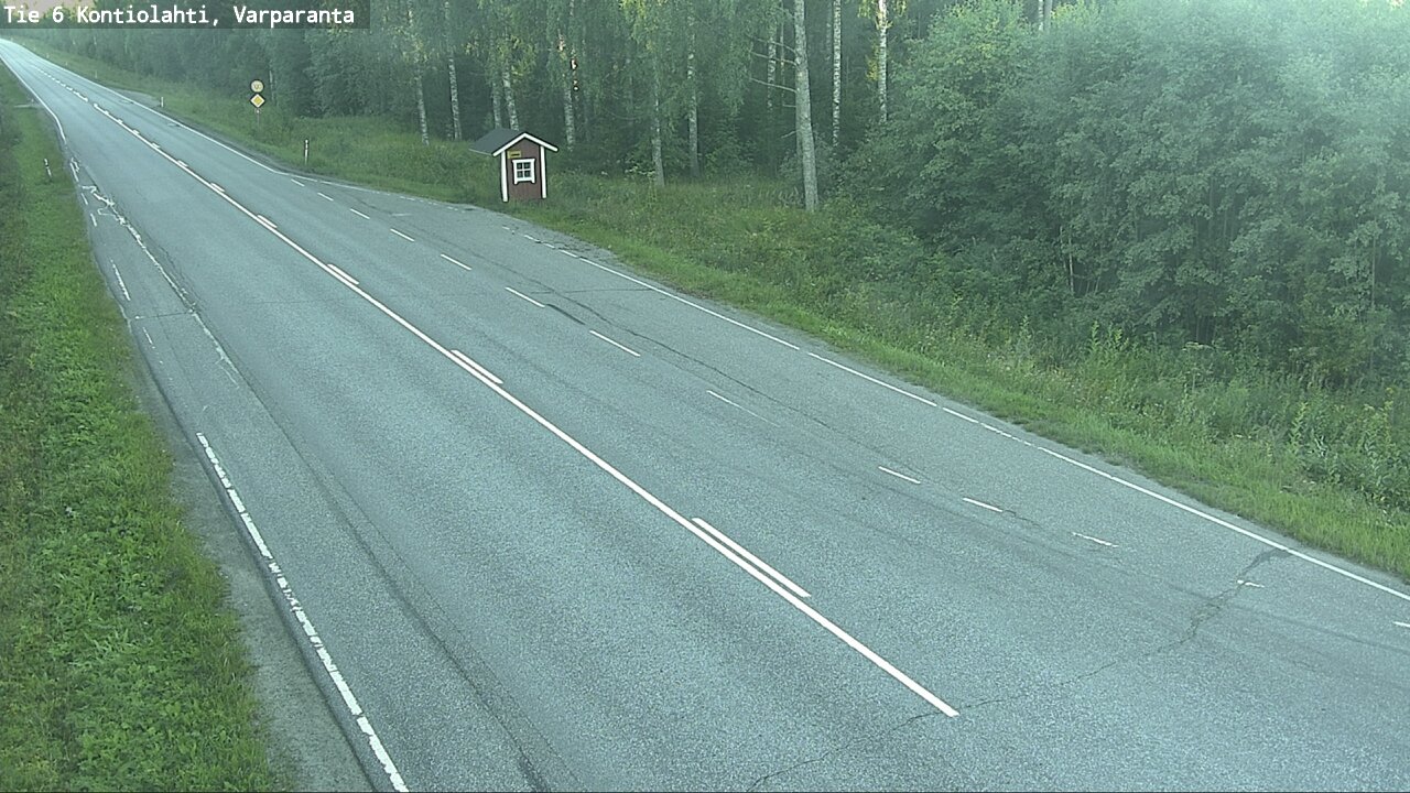 Weather Camera Image Road 6 Kontiolahti, Varparanta, Kontiolahti, Pohjois-Karjala