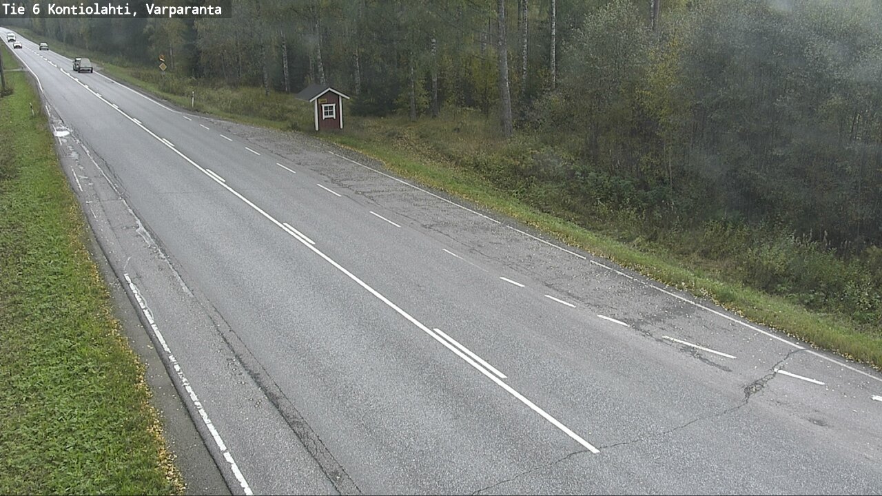 Weather Camera Image Väg 6 Kontiolax, Varparanta, Kontiolahti, Pohjois-Karjala
