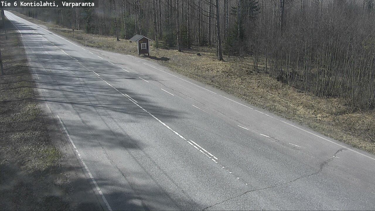 Weather Camera Image Road 6 Kontiolahti, Varparanta, Kontiolahti, Pohjois-Karjala