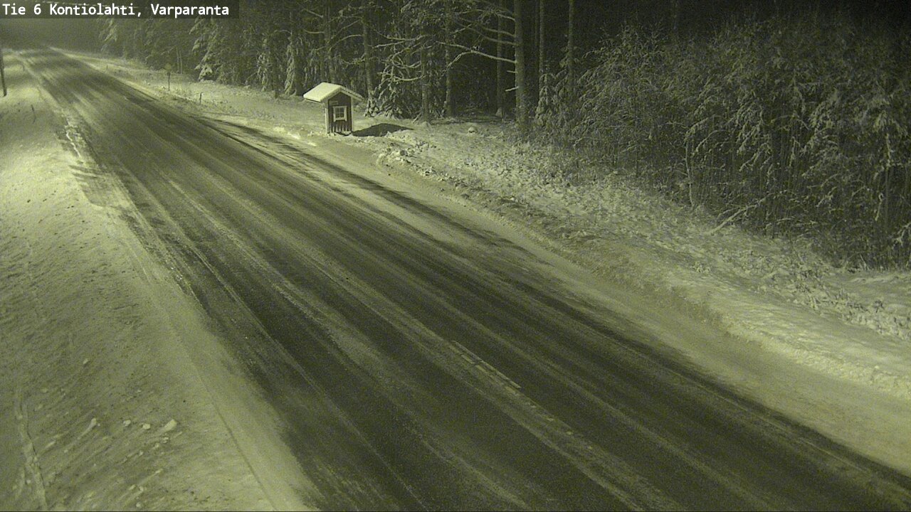 Weather Camera Image Väg 6 Kontiolax, Varparanta, Kontiolahti, Pohjois-Karjala