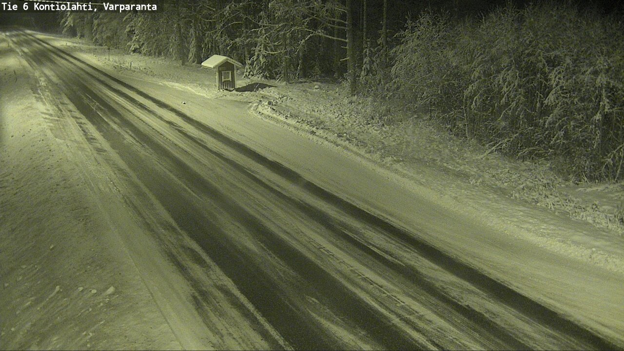 Weather Camera Image Väg 6 Kontiolax, Varparanta, Kontiolahti, Pohjois-Karjala