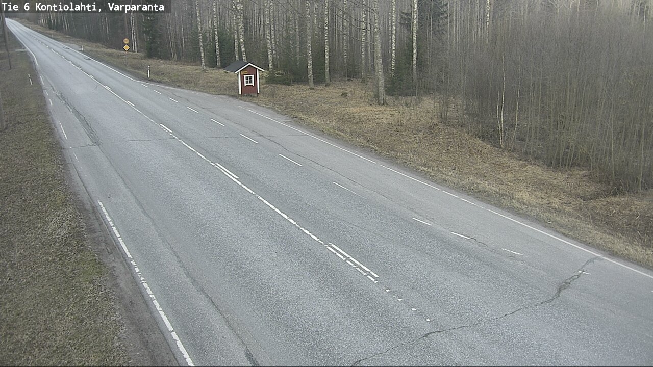 Weather Camera Image Väg 6 Kontiolax, Varparanta, Kontiolahti, Pohjois-Karjala