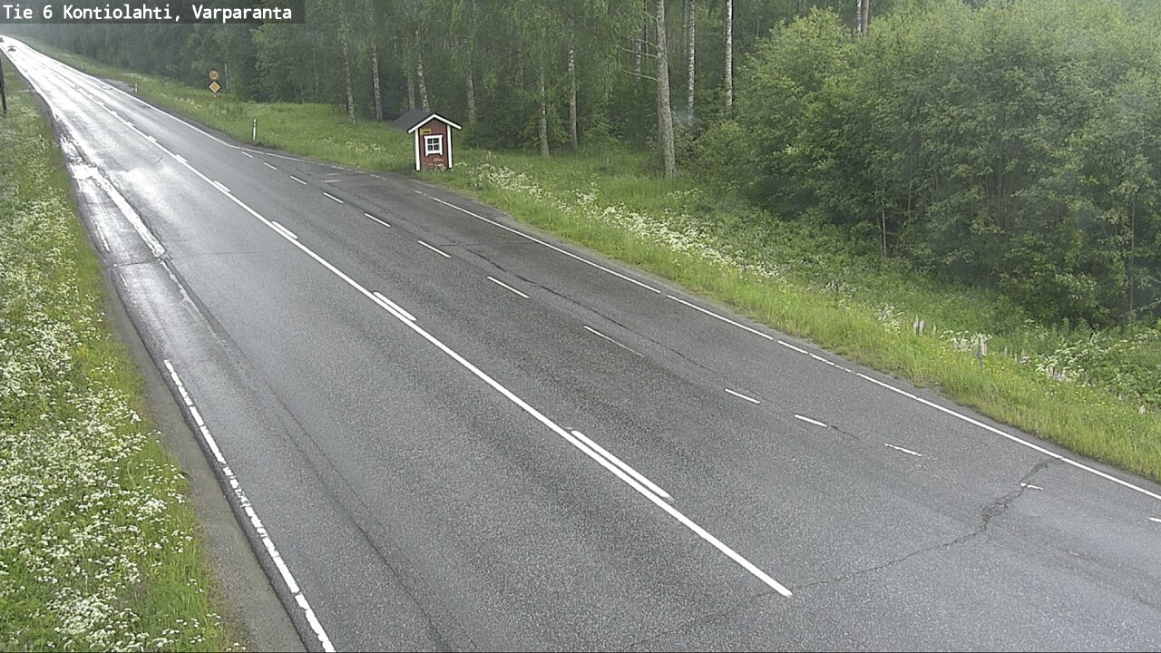 Weather Camera Image Väg 6 Kontiolax, Varparanta, Kontiolahti, Pohjois-Karjala