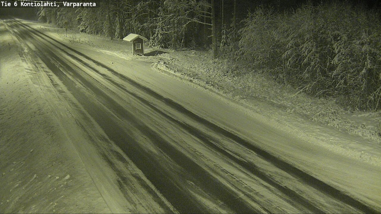 Weather Camera Image Väg 6 Kontiolax, Varparanta, Kontiolahti, Pohjois-Karjala