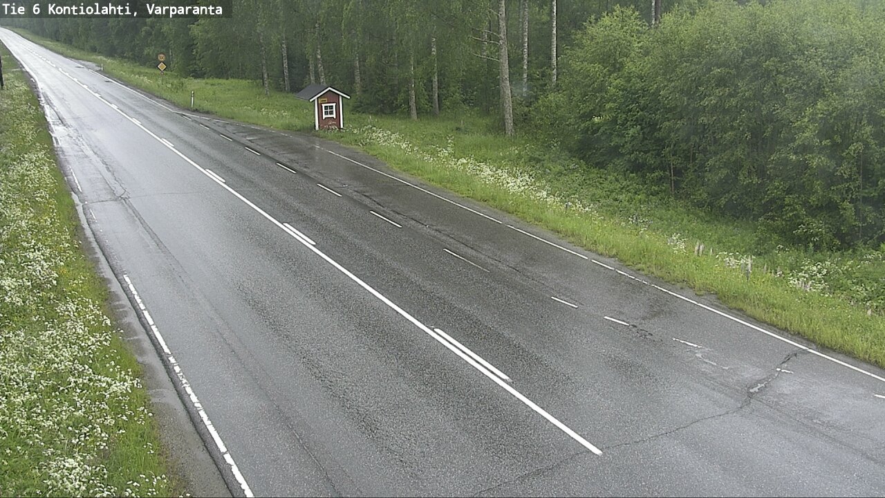 Weather Camera Image Väg 6 Kontiolax, Varparanta, Kontiolahti, Pohjois-Karjala