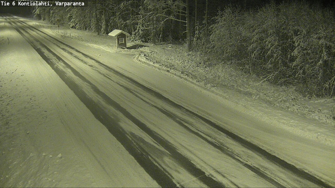 Weather Camera Image Väg 6 Kontiolax, Varparanta, Kontiolahti, Pohjois-Karjala