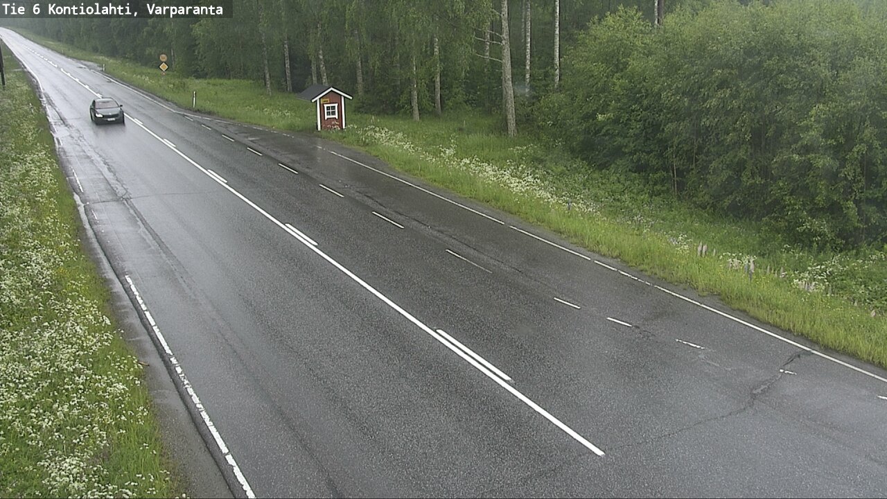 Weather Camera Image Road 6 Kontiolahti, Varparanta, Kontiolahti, Pohjois-Karjala