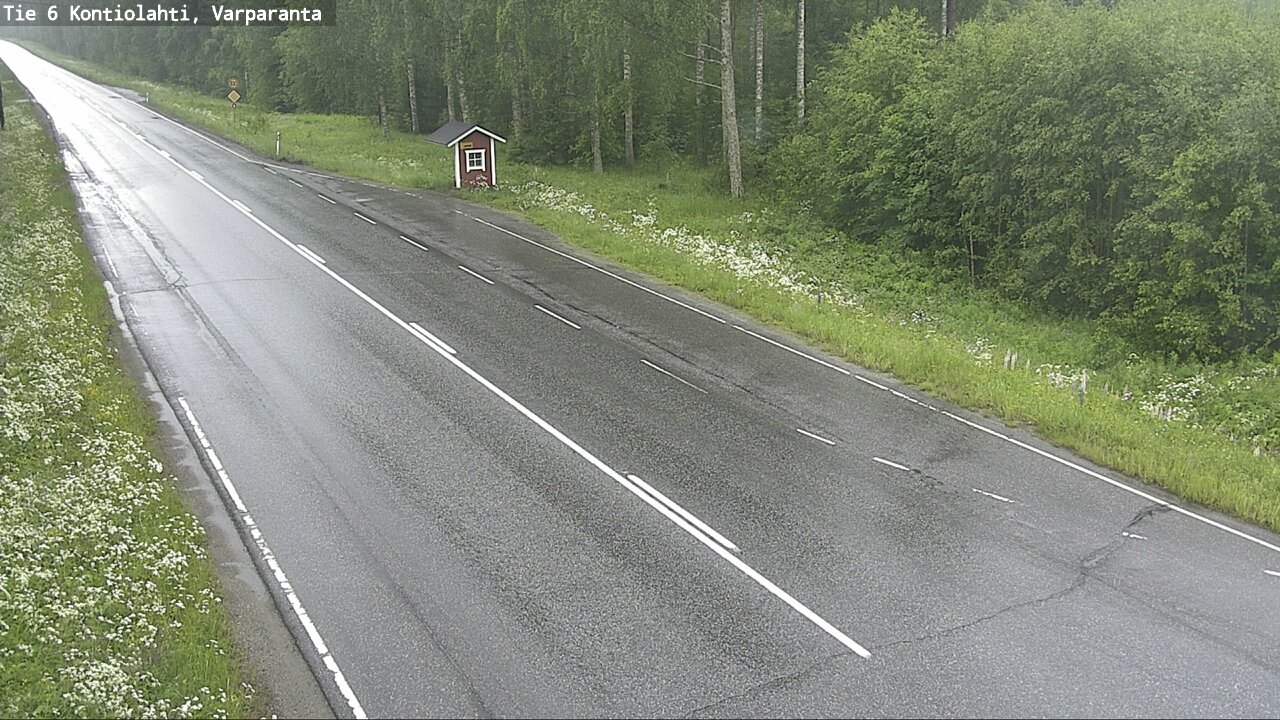 Weather Camera Image Väg 6 Kontiolax, Varparanta, Kontiolahti, Pohjois-Karjala