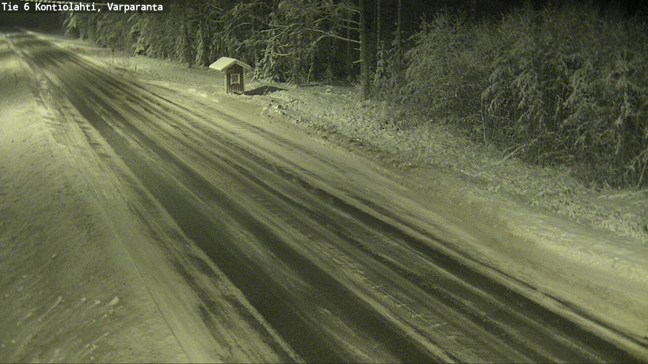 Weather Camera Image Väg 6 Kontiolax, Varparanta, Kontiolahti, Pohjois-Karjala