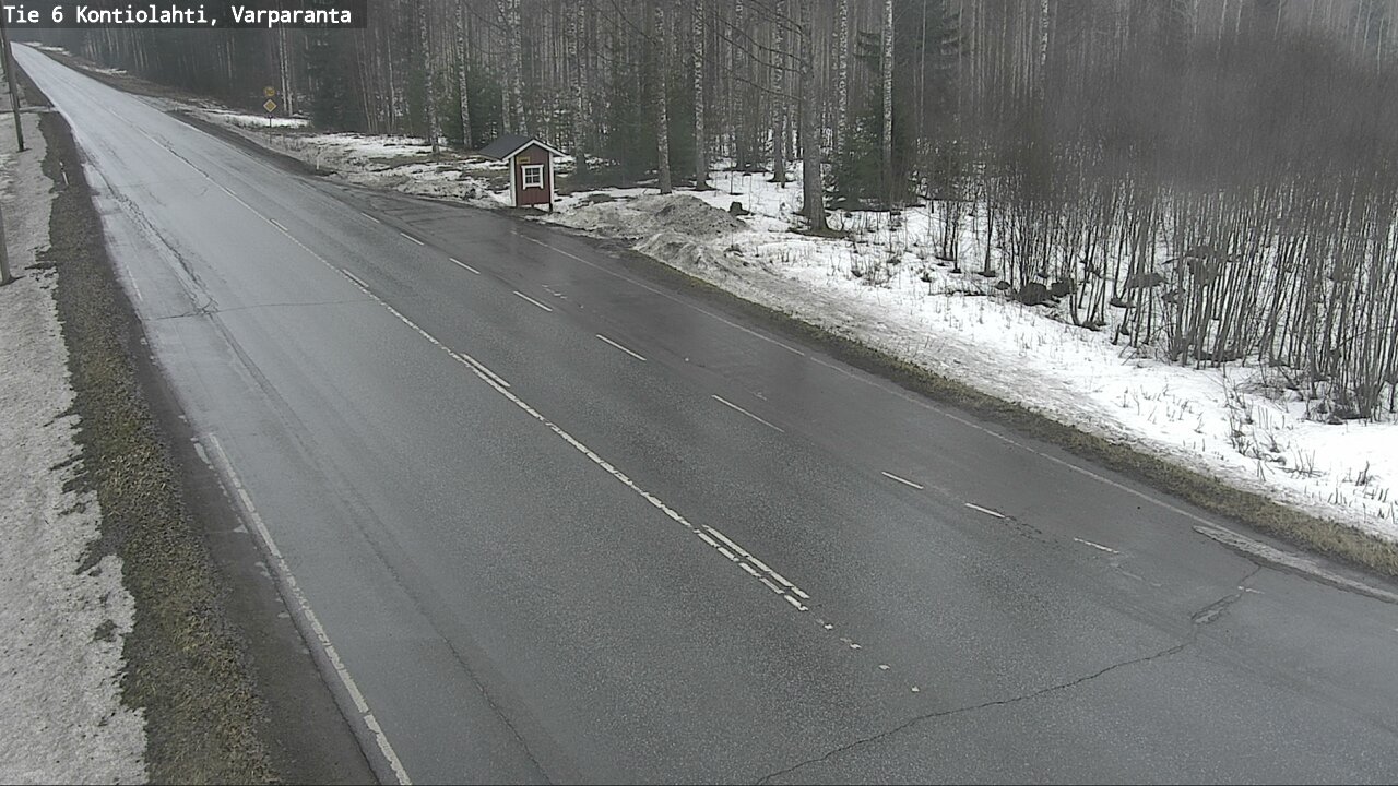 Weather Camera Image Road 6 Kontiolahti, Varparanta, Kontiolahti, Pohjois-Karjala