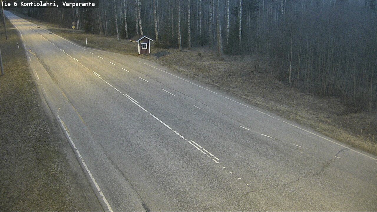 Weather Camera Image Väg 6 Kontiolax, Varparanta, Kontiolahti, Pohjois-Karjala