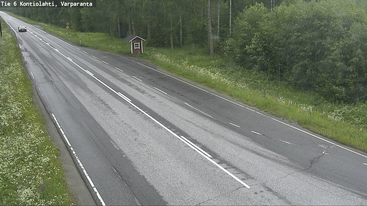 Weather Camera Image Väg 6 Kontiolax, Varparanta, Kontiolahti, Pohjois-Karjala