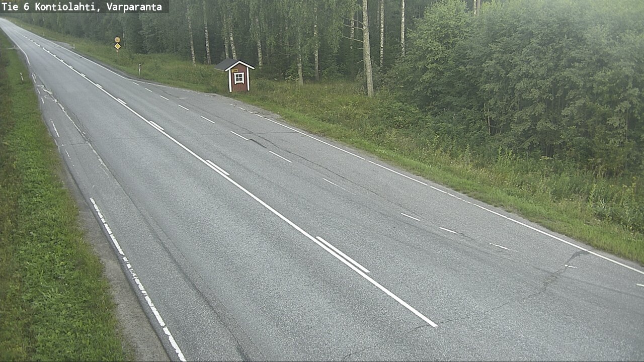 Weather Camera Image Road 6 Kontiolahti, Varparanta, Kontiolahti, Pohjois-Karjala