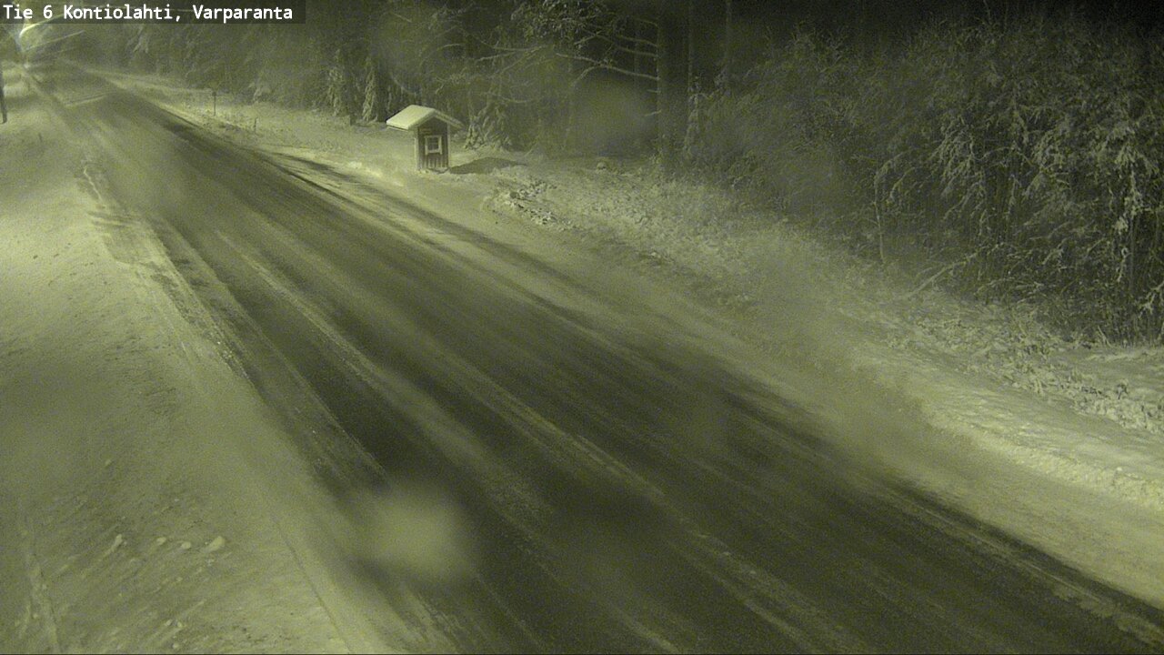 Weather Camera Image Väg 6 Kontiolax, Varparanta, Kontiolahti, Pohjois-Karjala