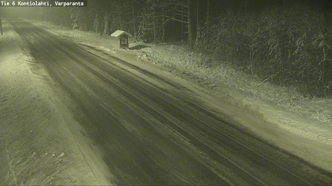 Weather Camera Image Road 6 Kontiolahti, Varparanta, Kontiolahti, Pohjois-Karjala