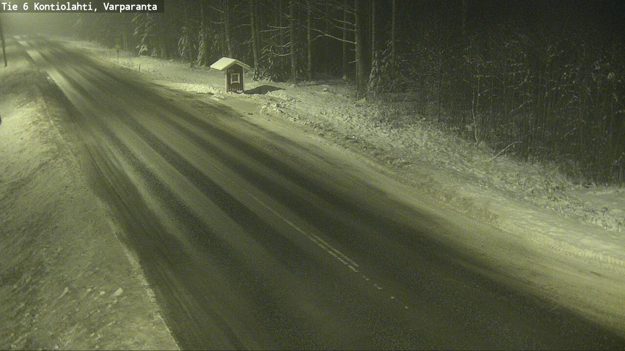 Weather Camera Image Väg 6 Kontiolax, Varparanta, Kontiolahti, Pohjois-Karjala