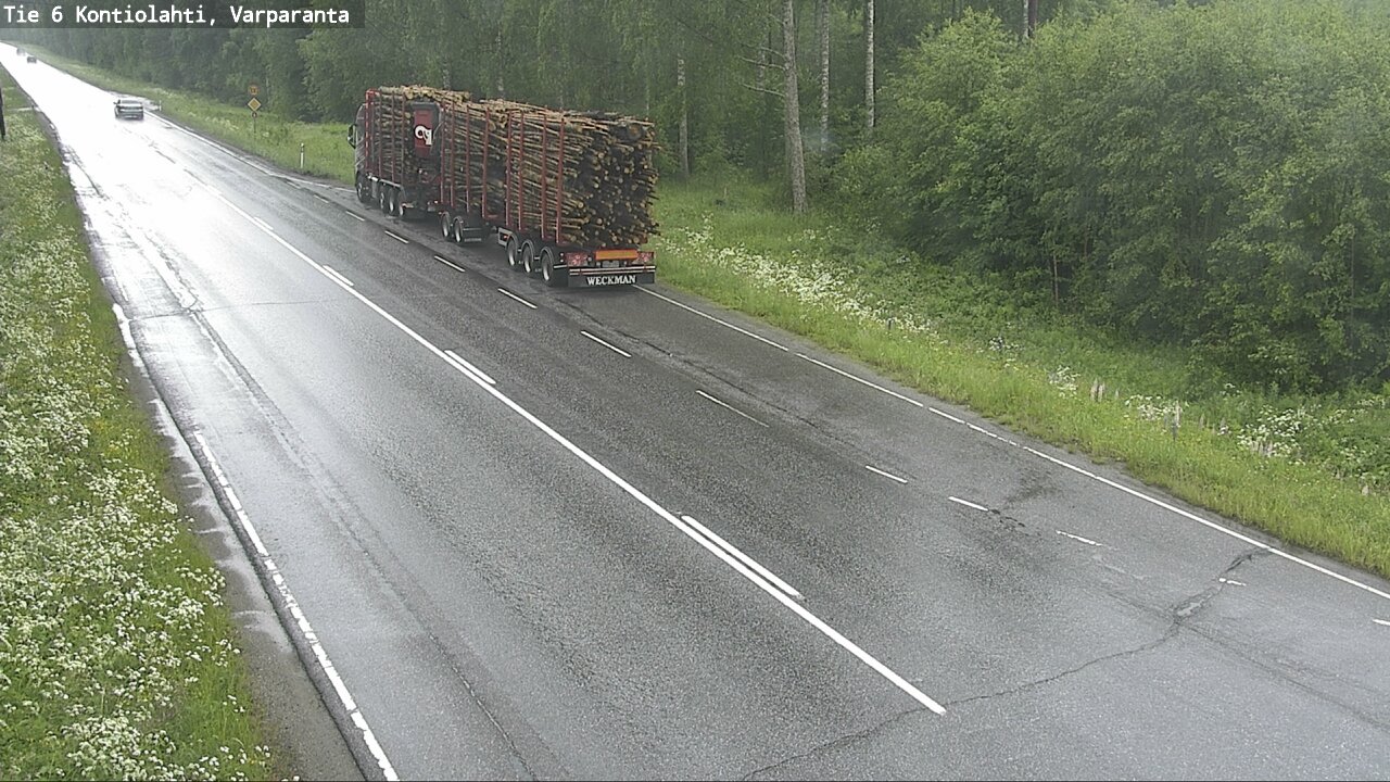 Weather Camera Image Väg 6 Kontiolax, Varparanta, Kontiolahti, Pohjois-Karjala
