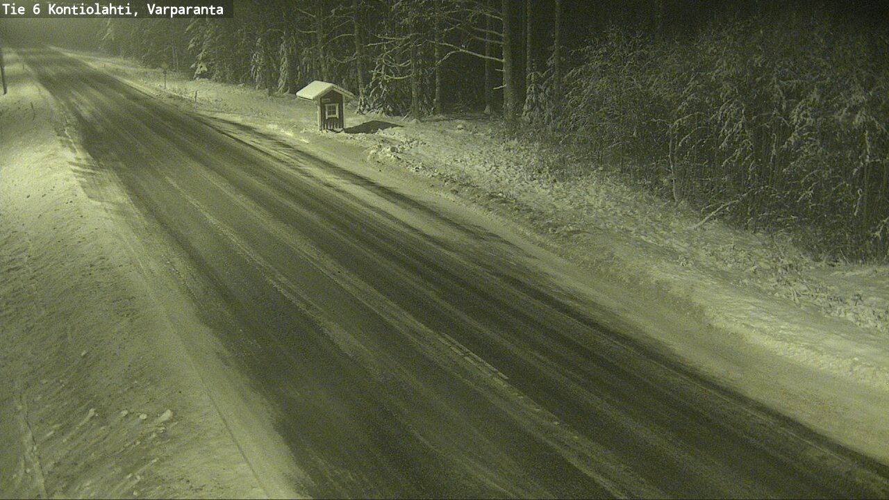 Weather Camera Image Road 6 Kontiolahti, Varparanta, Kontiolahti, Pohjois-Karjala