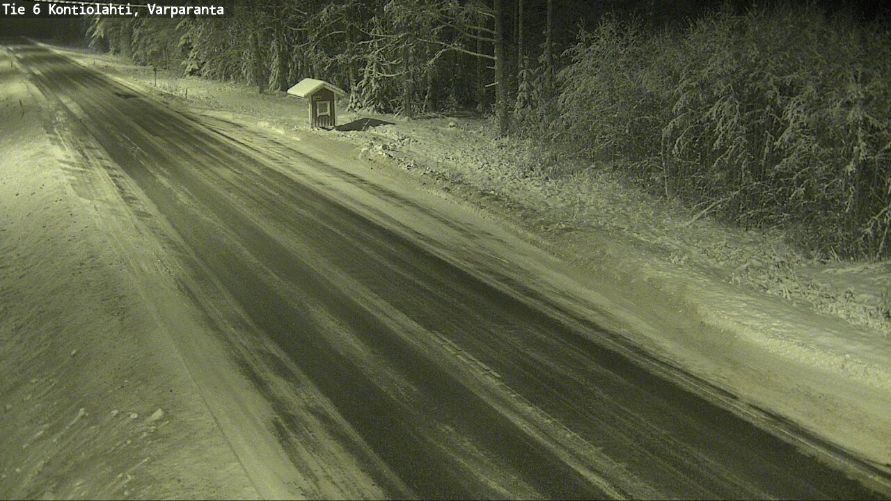 Weather Camera Image Väg 6 Kontiolax, Varparanta, Kontiolahti, Pohjois-Karjala