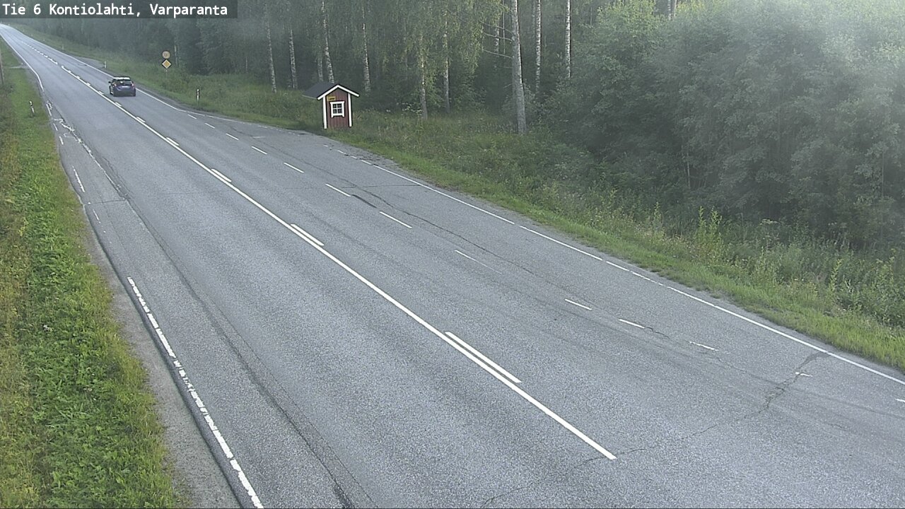 Weather Camera Image Road 6 Kontiolahti, Varparanta, Kontiolahti, Pohjois-Karjala