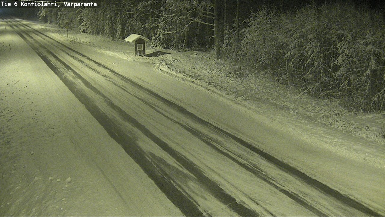 Weather Camera Image Väg 6 Kontiolax, Varparanta, Kontiolahti, Pohjois-Karjala