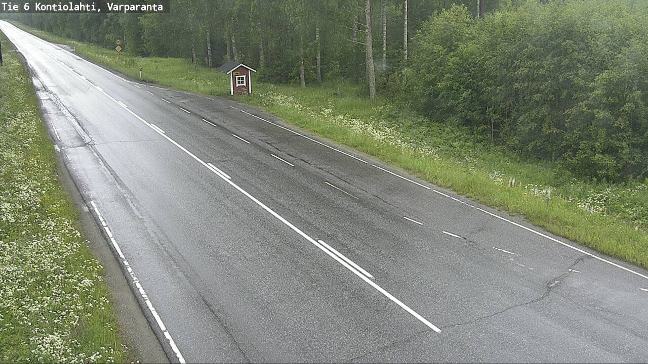 Weather Camera Image Väg 6 Kontiolax, Varparanta, Kontiolahti, Pohjois-Karjala