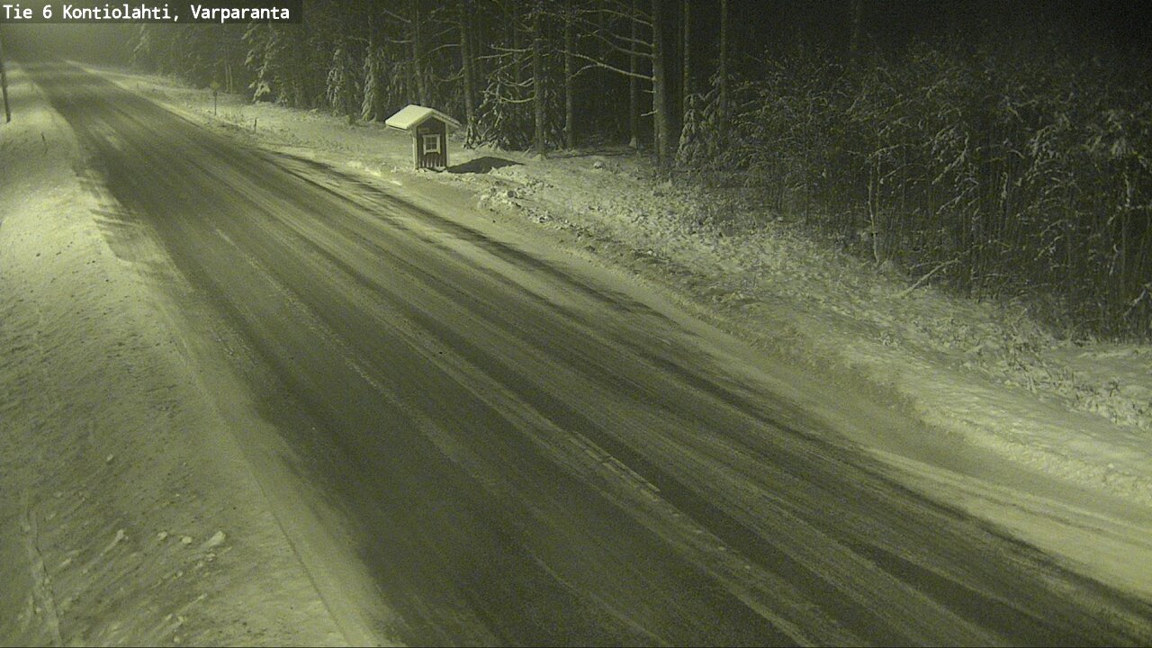 Weather Camera Image Road 6 Kontiolahti, Varparanta, Kontiolahti, Pohjois-Karjala