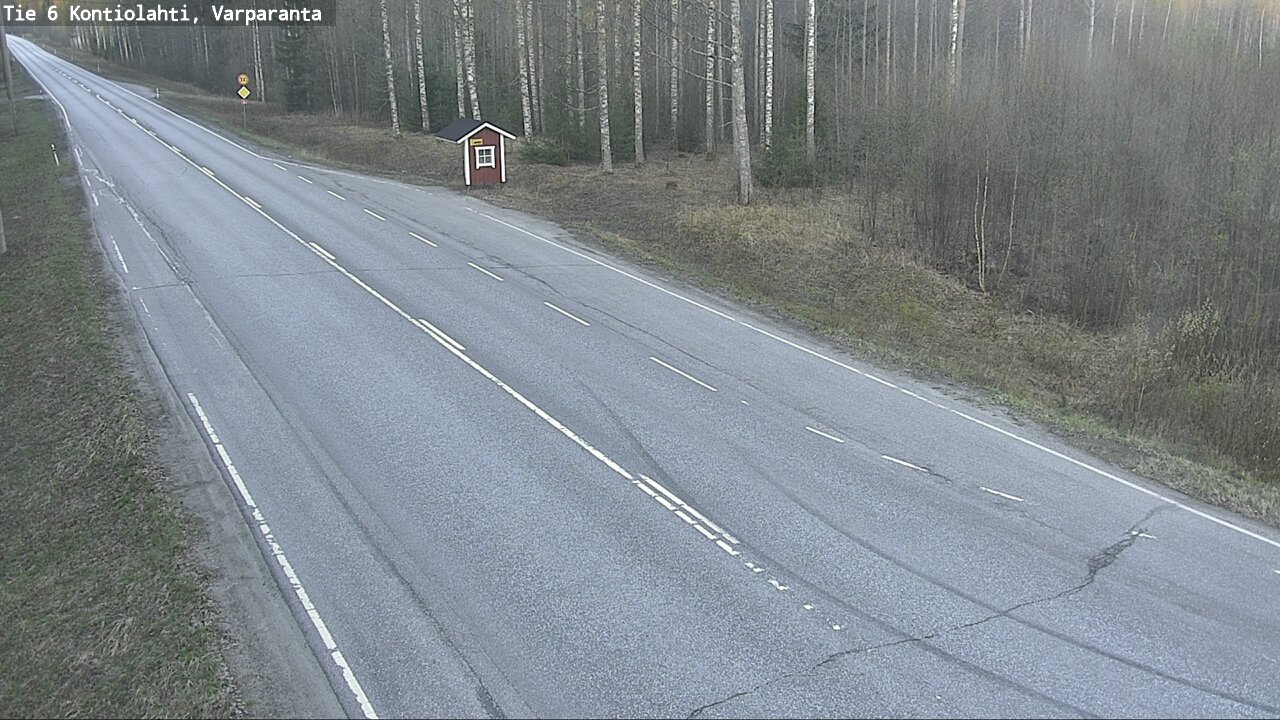 Weather Camera Image Road 6 Kontiolahti, Varparanta, Kontiolahti, Pohjois-Karjala