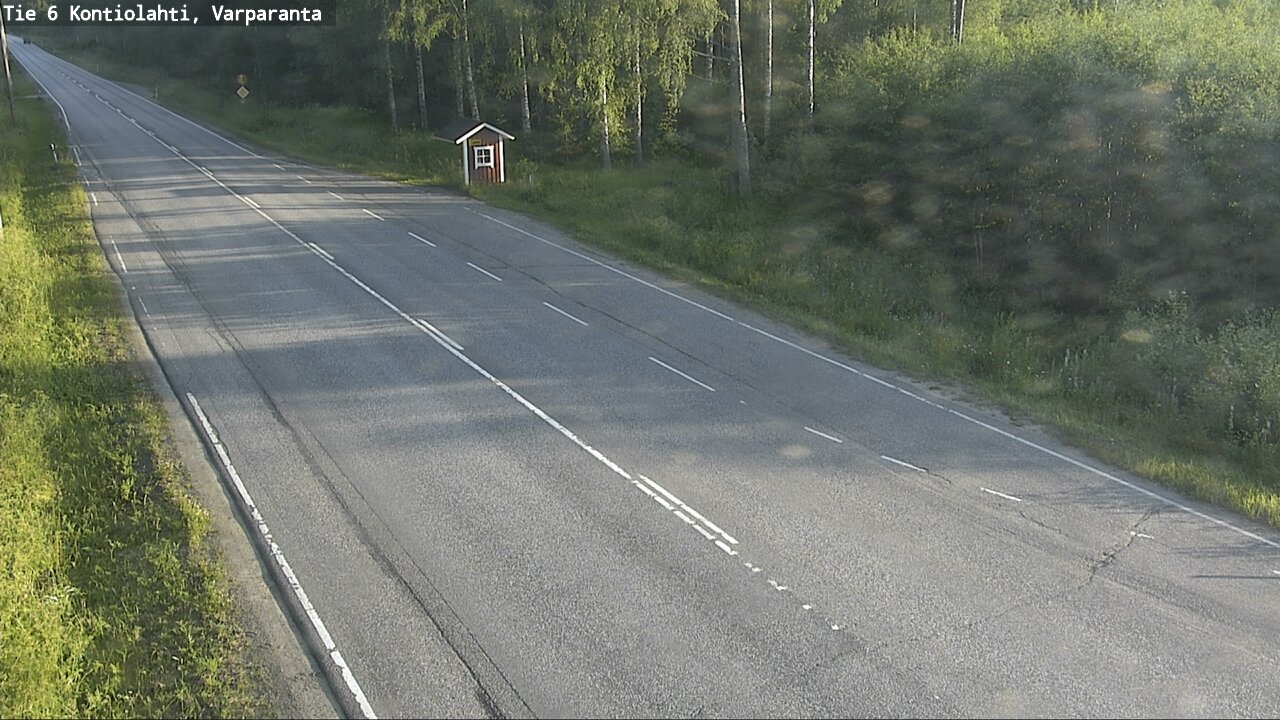 Weather Camera Image Väg 6 Kontiolax, Varparanta, Kontiolahti, Pohjois-Karjala