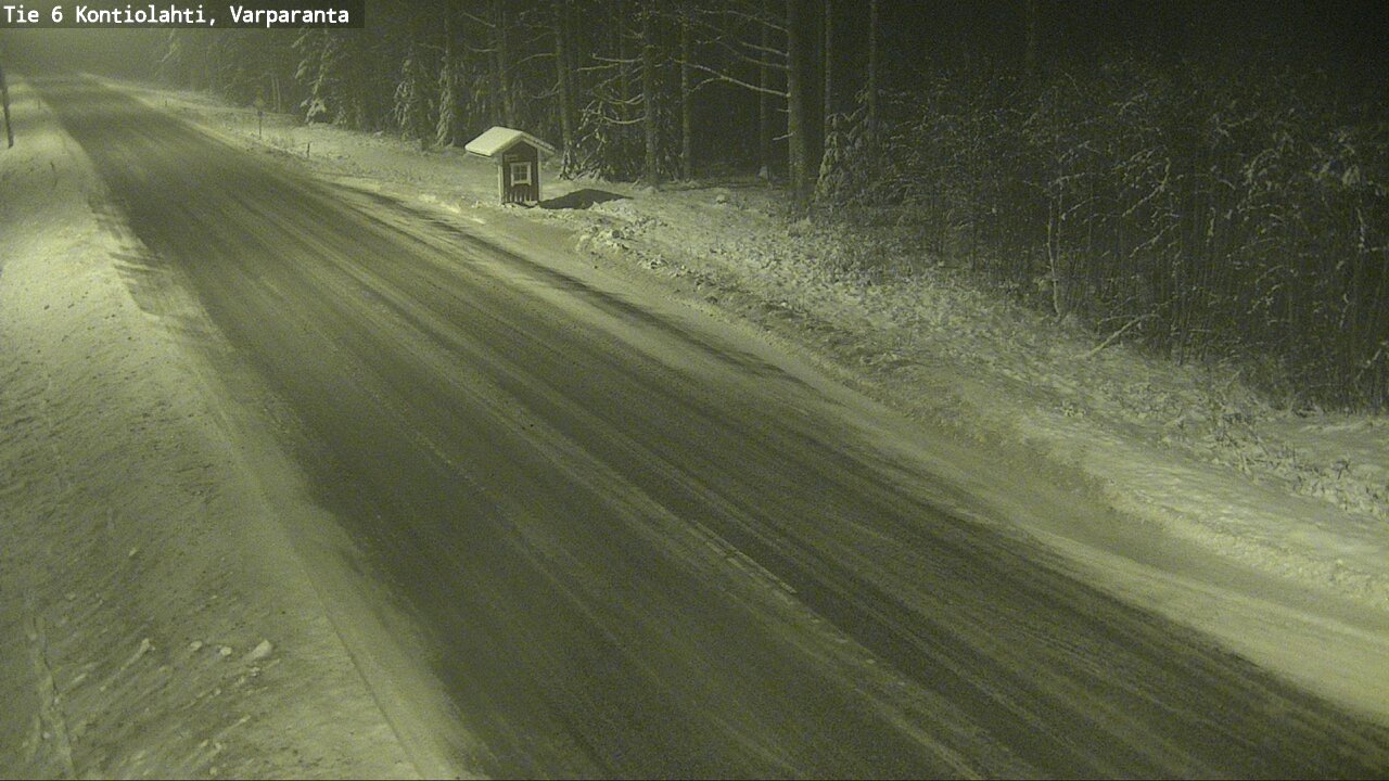 Weather Camera Image Road 6 Kontiolahti, Varparanta, Kontiolahti, Pohjois-Karjala