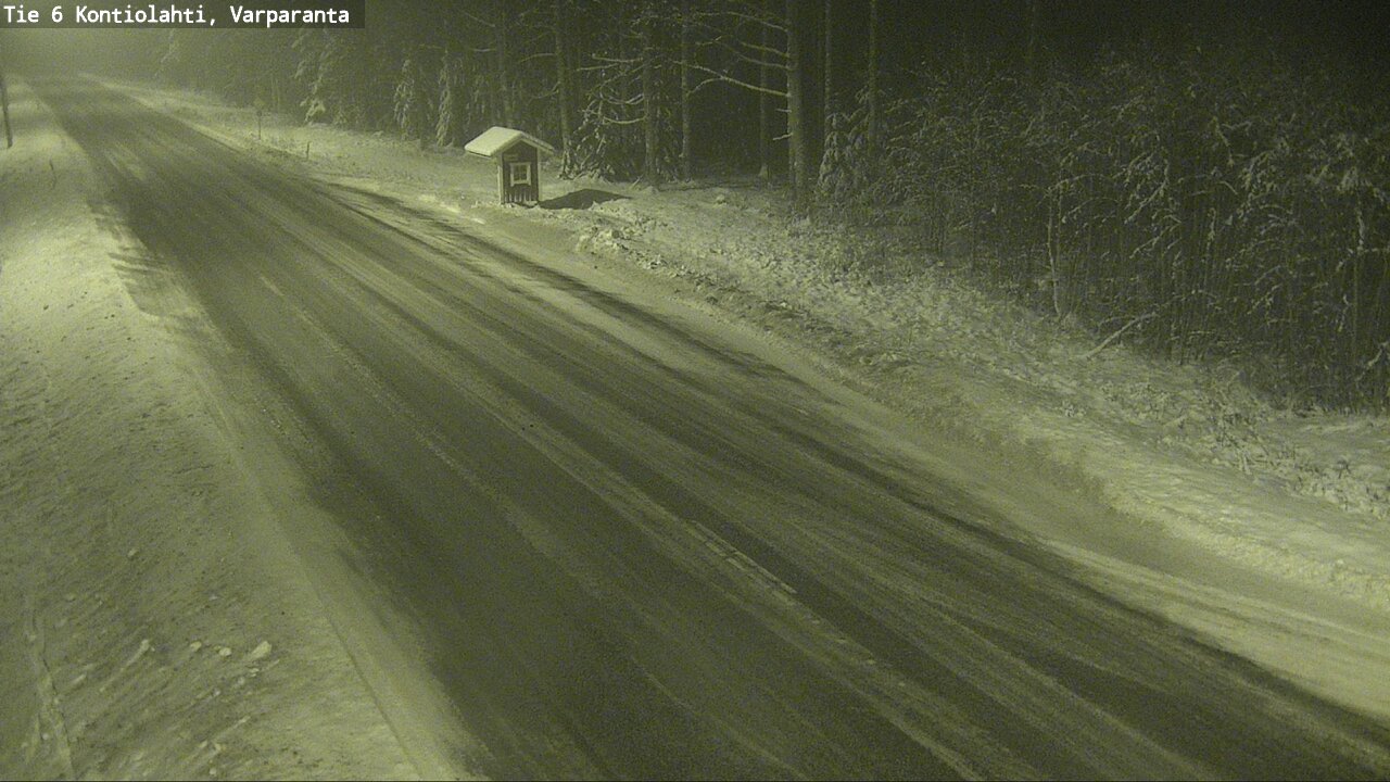 Weather Camera Image Road 6 Kontiolahti, Varparanta, Kontiolahti, Pohjois-Karjala