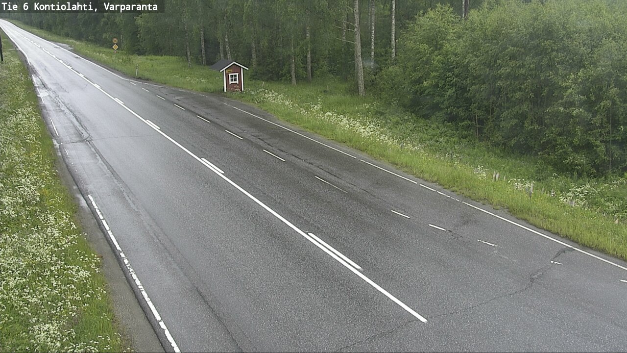 Weather Camera Image Väg 6 Kontiolax, Varparanta, Kontiolahti, Pohjois-Karjala