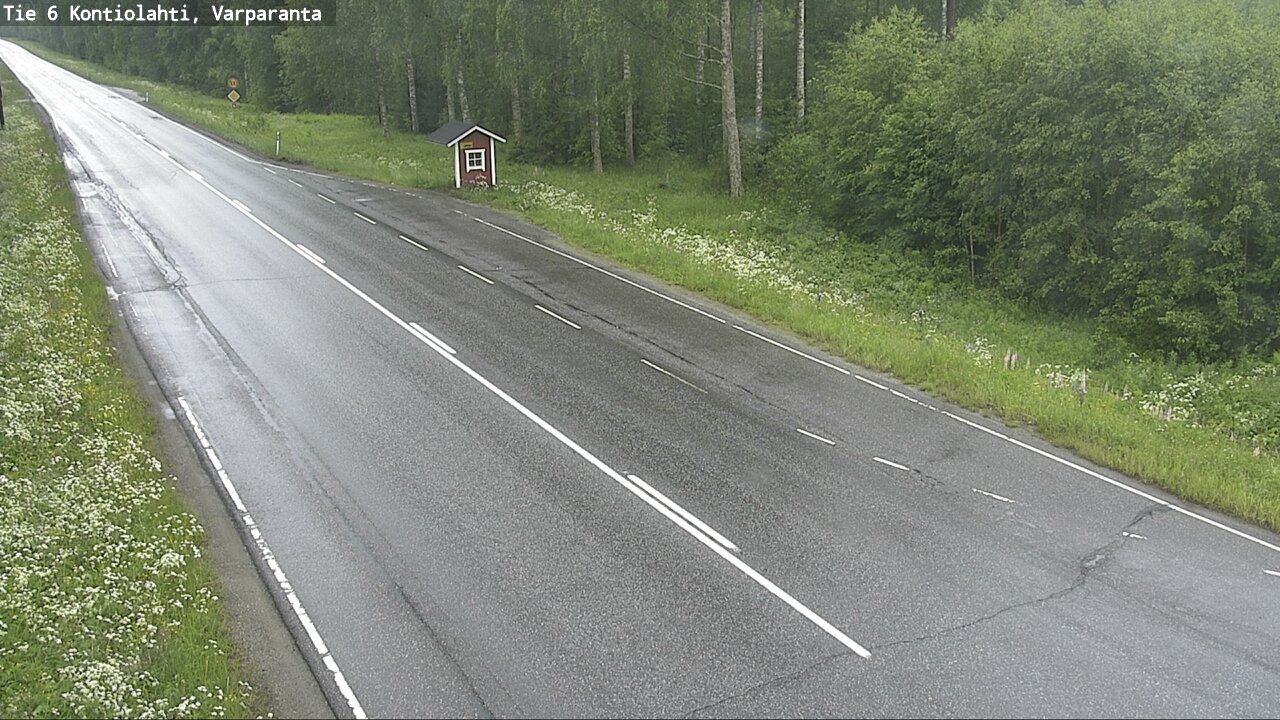 Weather Camera Image Väg 6 Kontiolax, Varparanta, Kontiolahti, Pohjois-Karjala