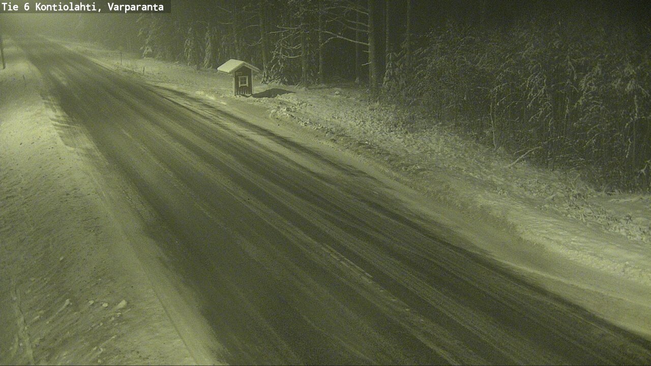 Weather Camera Image Road 6 Kontiolahti, Varparanta, Kontiolahti, Pohjois-Karjala