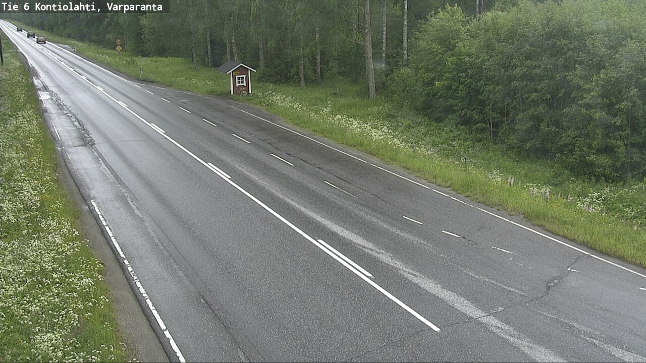 Weather Camera Image Väg 6 Kontiolax, Varparanta, Kontiolahti, Pohjois-Karjala