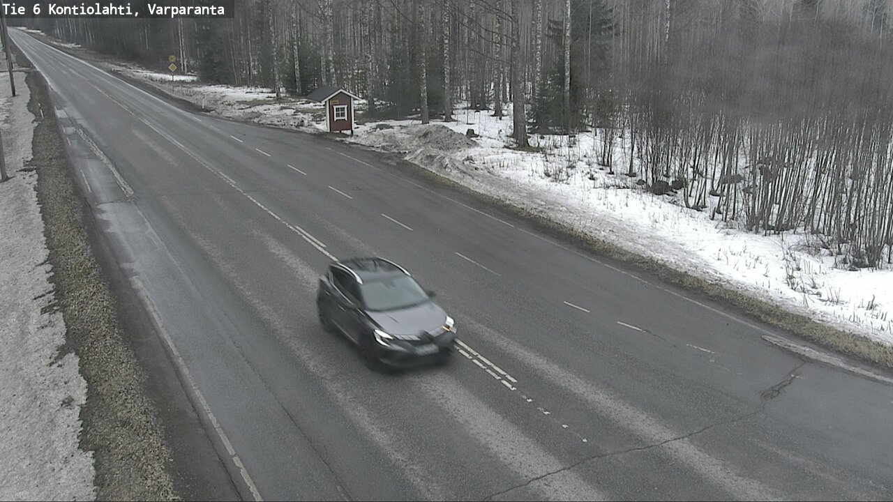 Weather Camera Image Väg 6 Kontiolax, Varparanta, Kontiolahti, Pohjois-Karjala