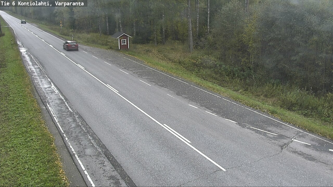 Weather Camera Image Väg 6 Kontiolax, Varparanta, Kontiolahti, Pohjois-Karjala