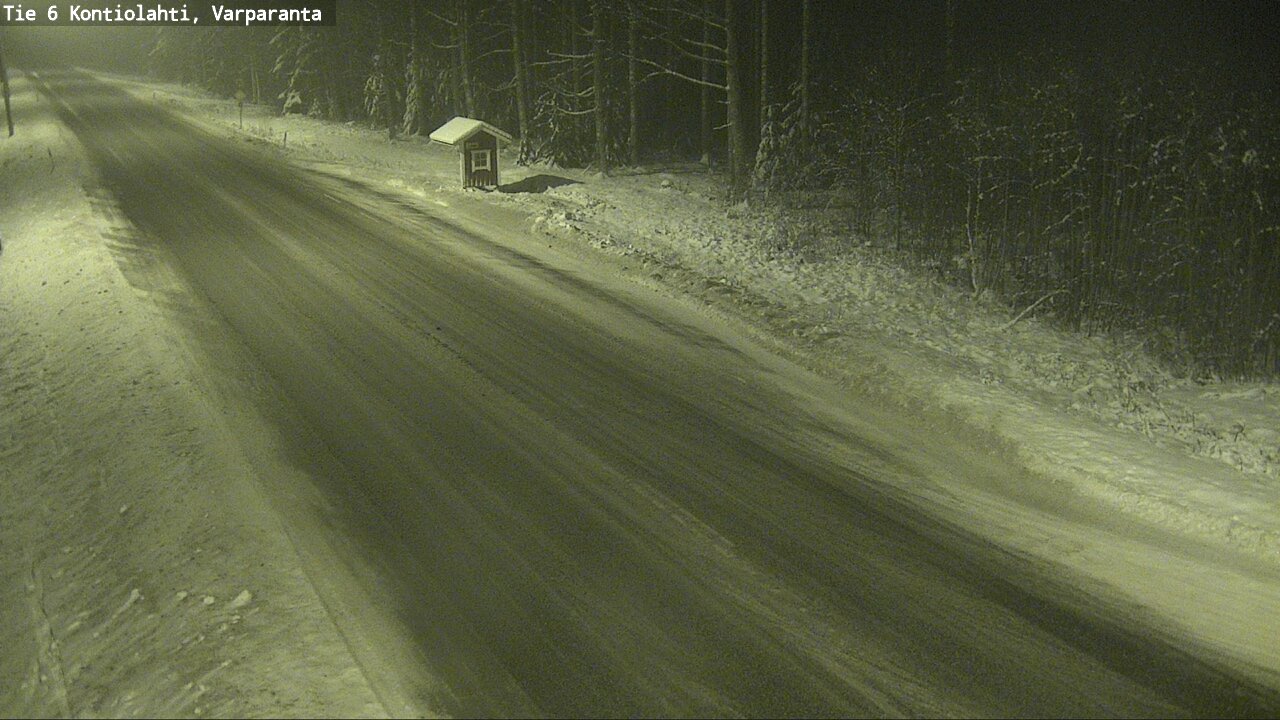 Weather Camera Image Road 6 Kontiolahti, Varparanta, Kontiolahti, Pohjois-Karjala