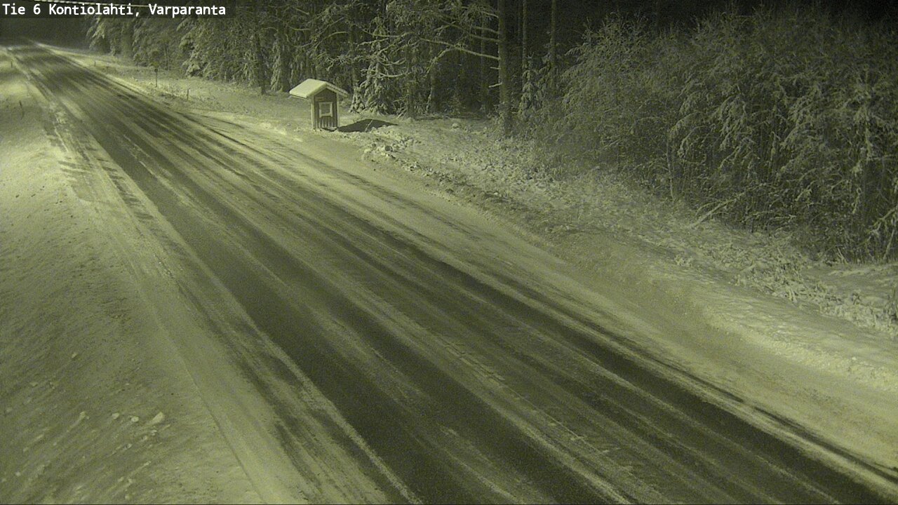 Weather Camera Image Väg 6 Kontiolax, Varparanta, Kontiolahti, Pohjois-Karjala