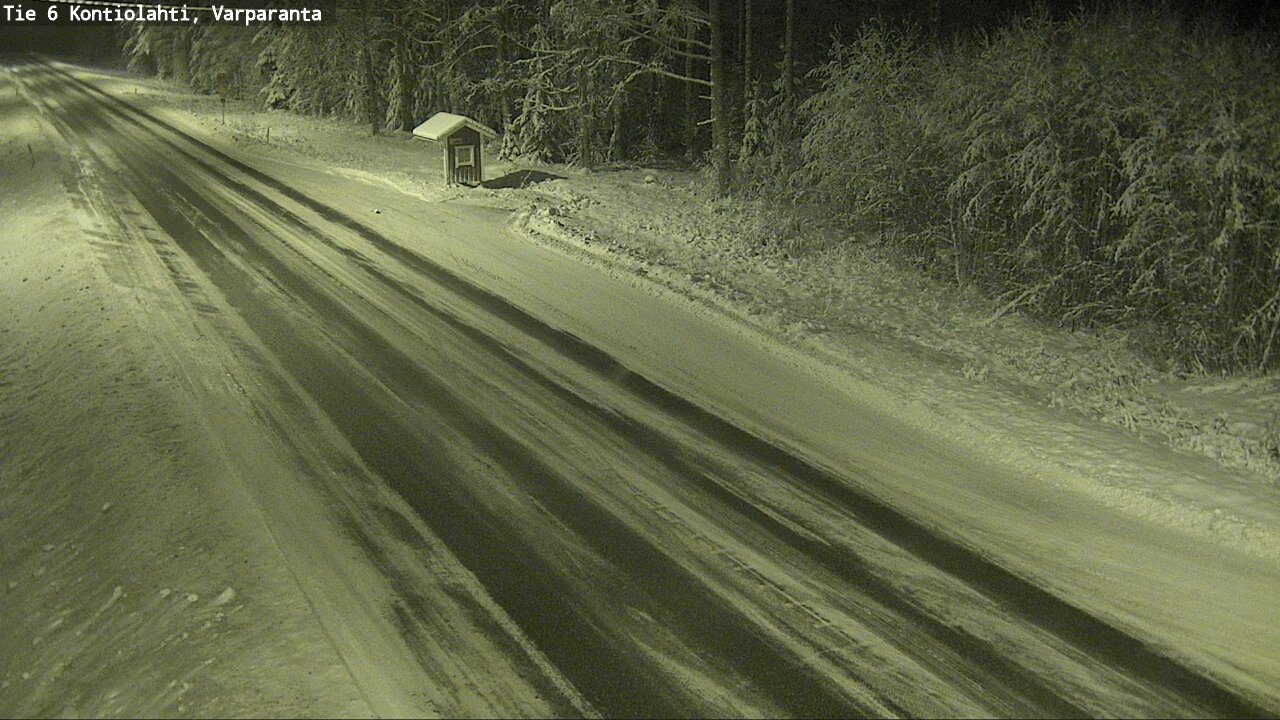 Weather Camera Image Väg 6 Kontiolax, Varparanta, Kontiolahti, Pohjois-Karjala