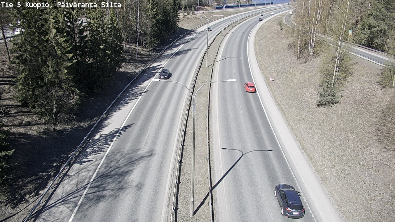 Weather Camera Image Road 5 Kuopio, Päiväranta silta, Kuopio, Pohjois-Savo