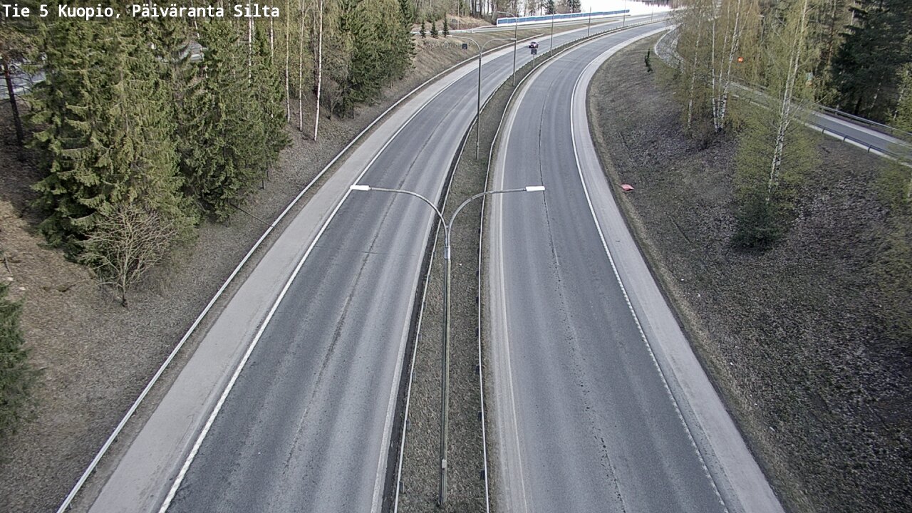 Weather Camera Image Väg 5 Kuopio, Päiväranta silta, Kuopio, Pohjois-Savo