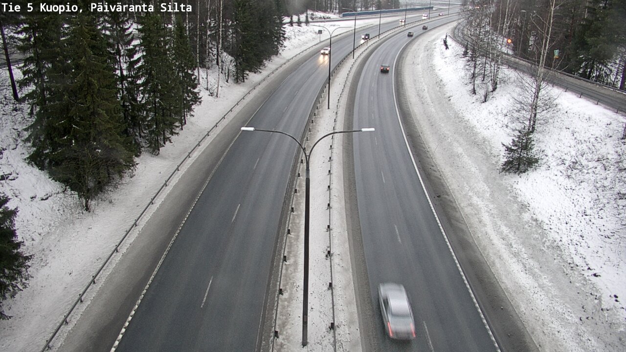 Weather Camera Image Road 5 Kuopio, Päiväranta silta, Kuopio, Pohjois-Savo