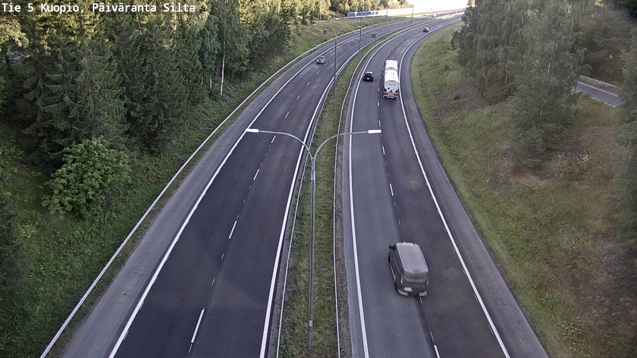 Weather Camera Image Road 5 Kuopio, Päiväranta silta, Kuopio, Pohjois-Savo
