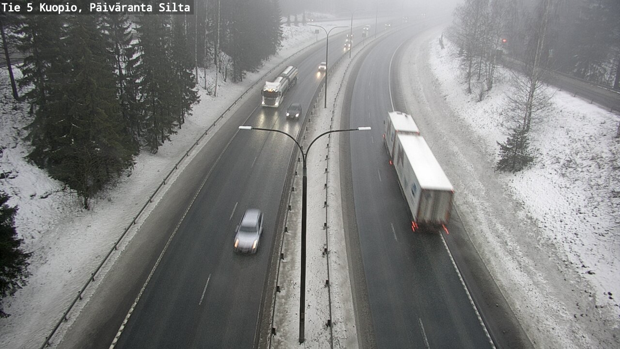 Weather Camera Image Road 5 Kuopio, Päiväranta silta, Kuopio, Pohjois-Savo