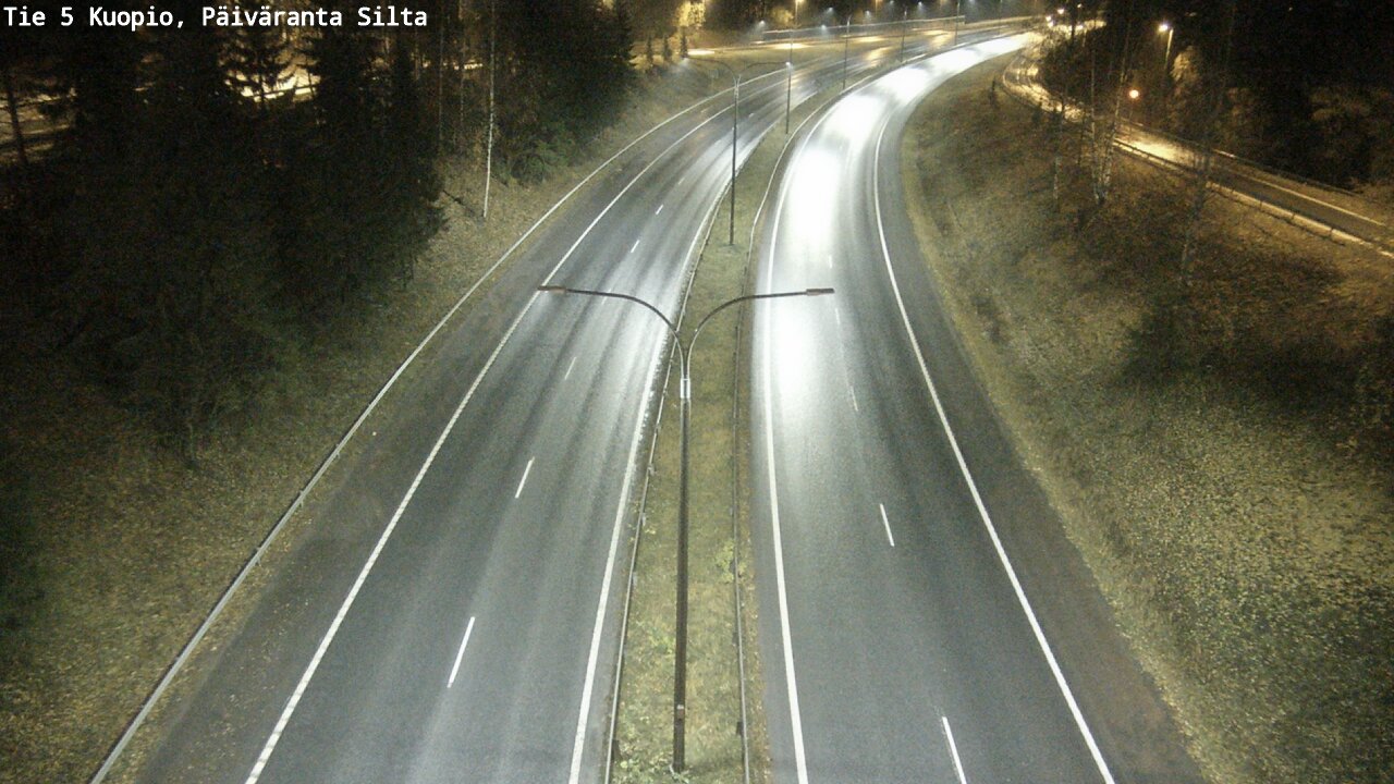 Weather Camera Image Road 5 Kuopio, Päiväranta silta, Kuopio, Pohjois-Savo